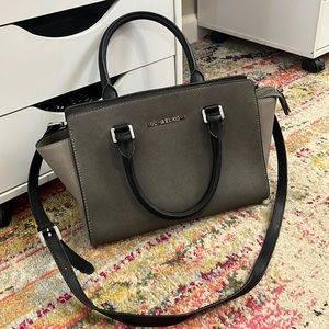 Michael Kors Selma Medium Saffiano Leather Satchel